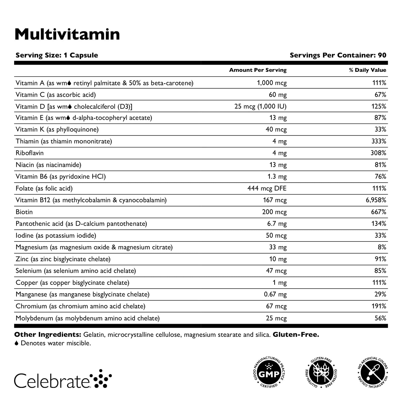 Celebrate - Original Multivitamin Capsule