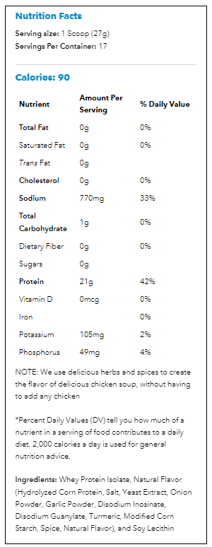 Unjury - Protein Powder - Chicken Soup