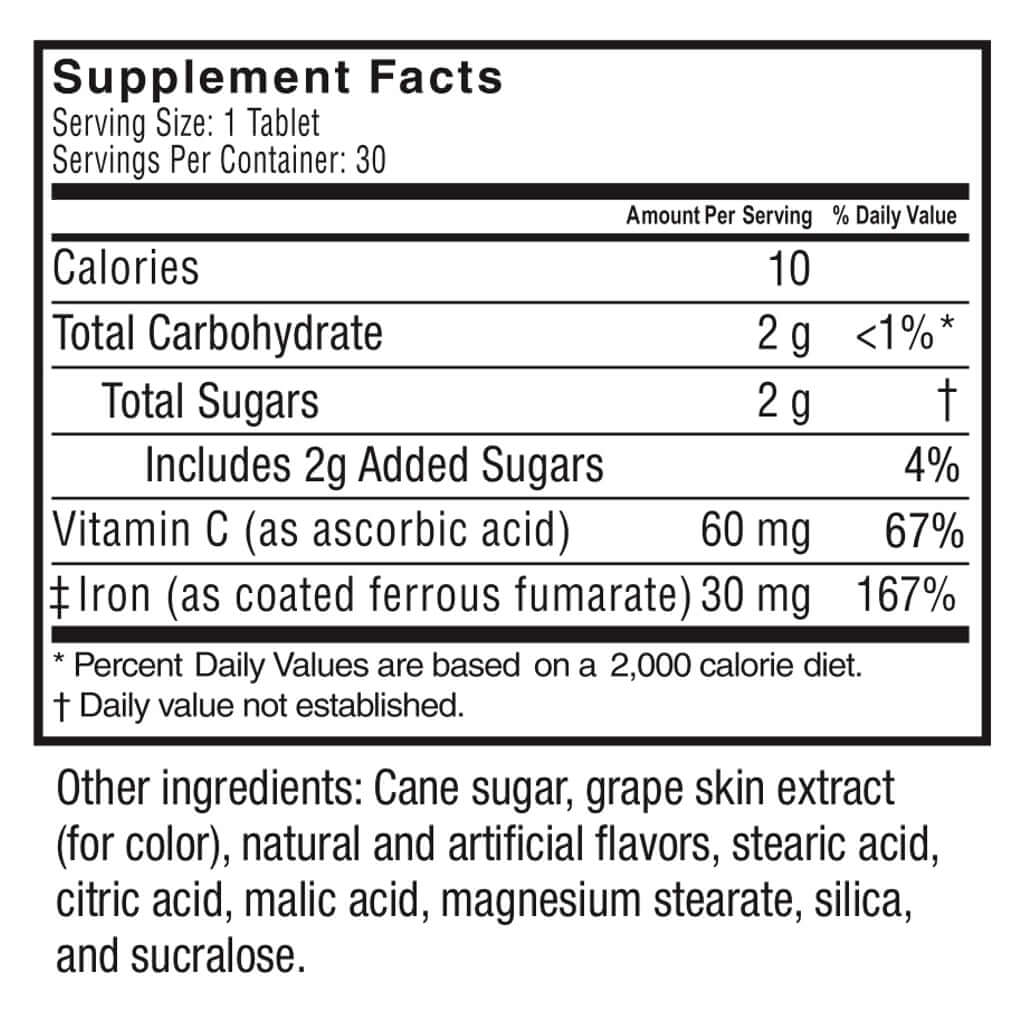 Celebrate - Iron Chewable - Grape (30mg)